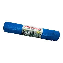 Мешки для мусора 200 л, с завязками, синие, в рулоне 5 шт., ПВД, 45 мкм, 1100х850 мм, Концепция Быта Vitalux, 604934 в Череповце