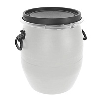 Бочка пластиковая 48 л с хомутом белая в Череповце