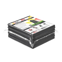Мешки для мусора 160 л, серые, в пачке 10 шт., ПВД, 40 мкм, 900х1100 мм, i-Bag в Череповце