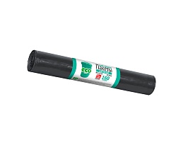 Мешки для мусора 160 л, черные, в рулоне 10 шт., ПВД, 25 мкм, 1100х800 мм, GRIFON, 101-031 в Череповце