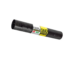 Мешки для мусора 160 л, черные, в рулоне 25 шт., ПВД, 40 мкм, 1100х800 мм, GRIFON, 101-030 в Череповце