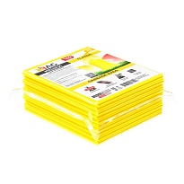 Мешки для мусора 160 л, желтые, в пачке 10 шт., ПВД, 40 мкм, 900х1100 мм, i-Bag в Череповце